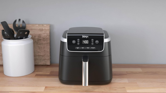 ninja air fryer on counter 