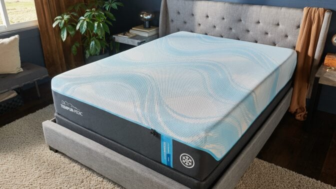 TEMPUR-Breeze Collection Queen Mattress in bedroom location