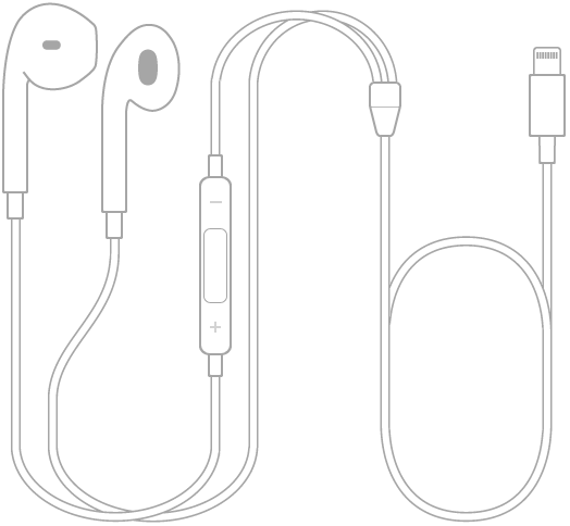 EarPods mit Lightning Connector.