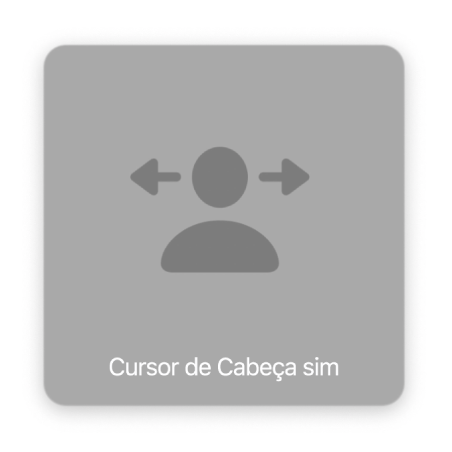 Alerta que é mostrado brevemente para indicar que o cursor de cabeça está ativo.