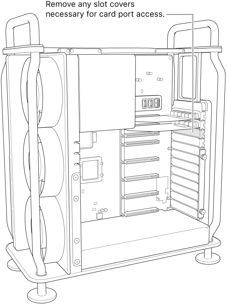 Removing a slot cover.