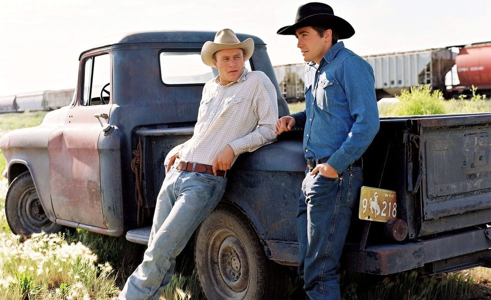 jake gyllenhaal and heath ledger in brokeback mountain