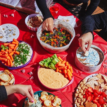 a table full of food