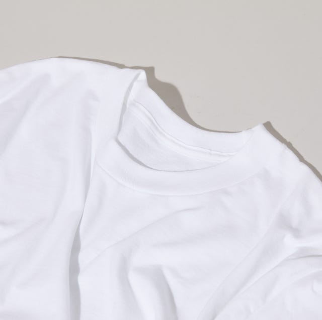 a white shirt on a white surface