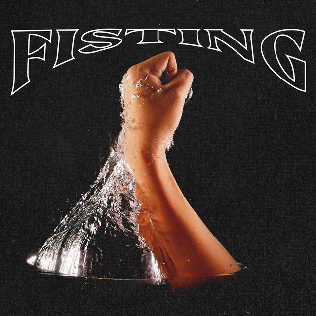 a fist emerging out of water