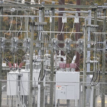 carthage, usa december 05 a view of the substation while work is in progress as tens of thousands are without power on moore county after an attack at two substations by duke electric were shot at in carthage nc, united states on december 05, 2022 photo by peter zayanadolu agency via getty images