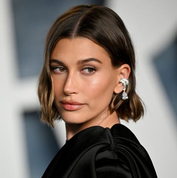 beverly hills, california march 12 hailey rhode bieber attends the 2023 vanity fair oscar party hosted by radhika jones at wallis annenberg center for the performing arts on march 12, 2023 in beverly hills, california photo by lionel hahngetty images