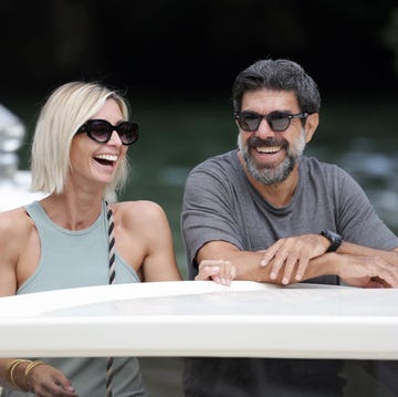 venice, italy september 04 anna ferzetti and pierfrancesco favino arrive at the hotel excelsior pier for the 80th venice international film festival 2023 on september 04, 2023 in venice, italy photo by pascal le segretaingetty images