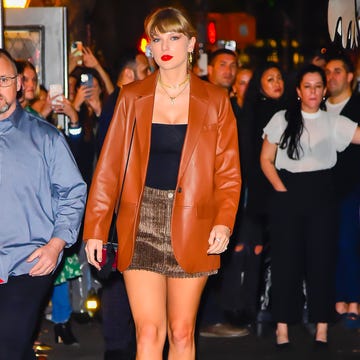 new york, new york october 27 taylor swift is seen in the west village on october 27, 2023 in new york city photo by raymond hallgc images