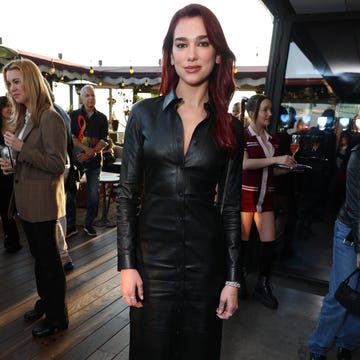 west hollywood, california october 27 exclusive coverage dua lipa attends the cocktail reception celebrating greta gerwig as afi guest artistic director at harriets rooftop on october 27, 2023 in west hollywood, california photo by eric charbonneaugetty images for warner bros