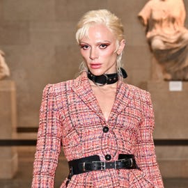 london, england february 17 bimini bon boulash attends the erdem show during london fashion week february 2024 at the british museum on february 17, 2024 in london, england photo by jed cullendave benettgetty images