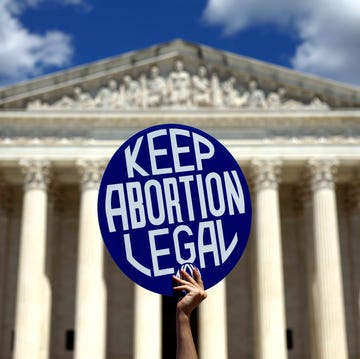 washington, dc june 24 an abortion rights advocate participates in a protest outside of the us supreme court building on june 24, 2024 in washington, dc abortion rights and anti abortion rights activists demonstrated outside the us supreme court to mark two years since the courts dobbs v jackson womens health organization ruling, which reversed federal protections for access to abortions photo by anna moneymakergetty images