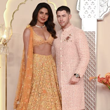 indian actress priyanka chopra jonas l and her husband american singer songwriter and actor nick jonas r pose for photos as they arrive to attend the wedding ceremony of billionaire tycoon and chairman of reliance industries mukesh ambani's son anant ambani and radhika merchant in mumbai on july 12, 2024 socialite sisters kim and khloe kardashian were among the global celebrities spotted in india on july 12 to attend a lavish three day wedding ceremony staged by asia's richest man mukesh ambani photo by sujit jaiswal afp