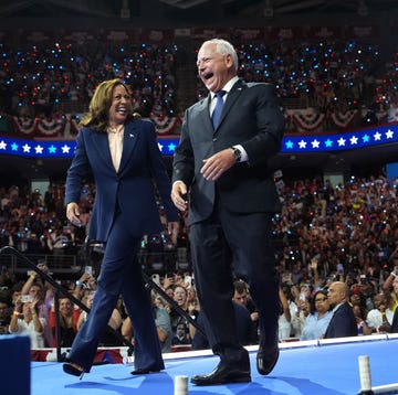 philadelphia, pennsylvania august 6 democratic presidential candidate, us vice president kamala harris and democratic vice presidential candidate minnesota gov tim walz appear on stage together during a campaign event at girard college on august 6, 2024 in philadelphia, pennsylvania harris ended weeks of speculation about who her running mate would be, selecting the 60 year old midwestern governor over other candidates photo by andrew harnikgetty images