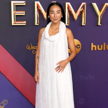 los angeles, california september 15 greta lee attends the 76th primetime emmy awards at peacock theater on september 15, 2024 in los angeles, california photo by frazer harrisongetty images