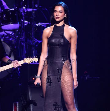 cleveland, ohio october 19 dua lipa performs onstage during the 2024 rock roll hall of fame induction ceremony streaming on disney at rocket mortgage fieldhouse on october 19, 2024 in cleveland, ohio photo by kevin mazurgetty images for the rock and roll hall of fame