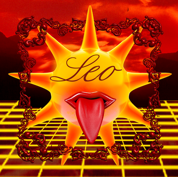 the word leo over a sun