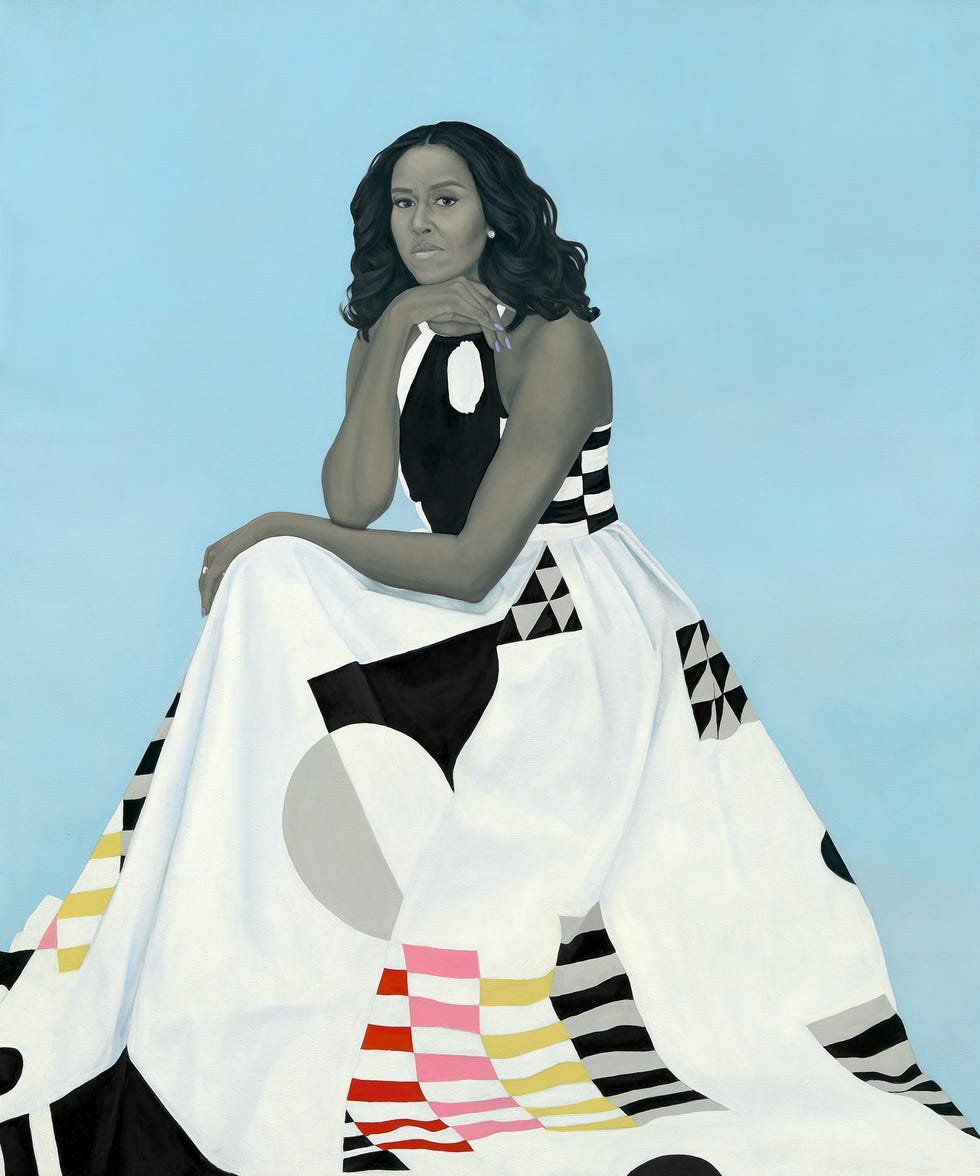 michelle lavaughn robinson obama painting by amy sherald