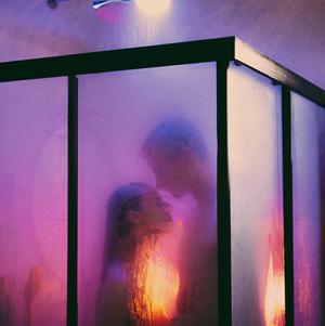 two people taking a shower together