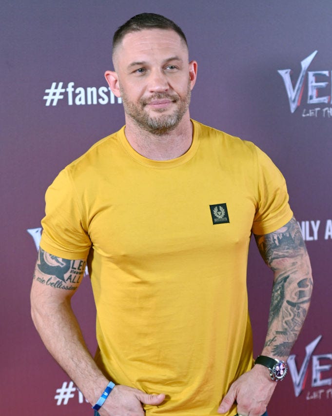 london, england   september 14 tom hardy attends venom let there be carnage launch at cineworld leicester square on september 14, 2021 in london, england photo by dave j hogangetty images