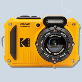 a yellow and black camera