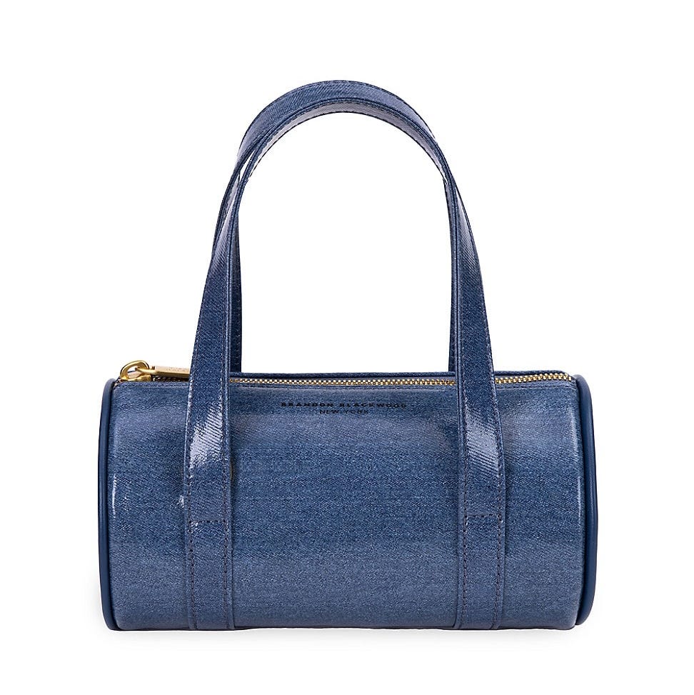 Denim Blue Mini Denim Duffel Bag