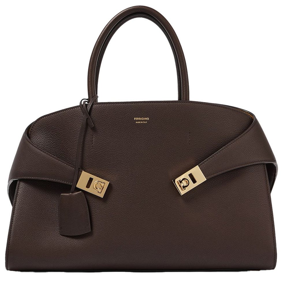 Hug Medium Leather Tote Bag