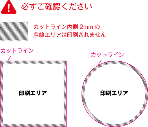 カットラインでの大きさをご入力ください