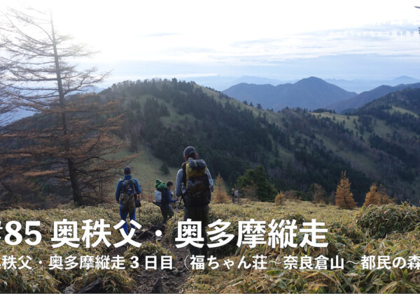 【登山記Vol.85 奥秩父・奥多摩縦走】3日目　晩秋の奥秩父・奥多摩縦走　2泊3日の山行を徹底レポート／バン旅百名山