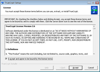 TrueCrypt Setup