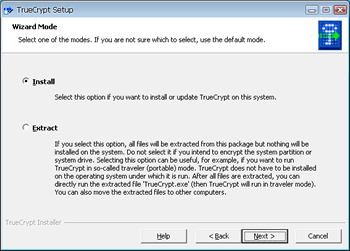 TrueCrypt Setup