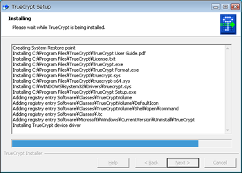 TrueCrypt Setup