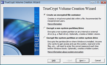 TrueCrypt Setup