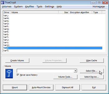 TrueCrypt Setup