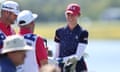 Nelly Korda smiles during a practice round