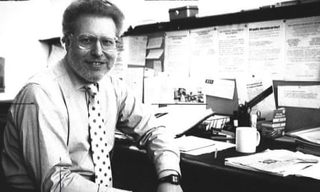 Simon Albury in 1990, when he was the director of the Campaign for Quality Television.