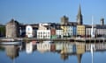 Waterford, Ireland, historic waterfront showing Reginald's tower and churches<br>G3JCKB Waterford, Ireland, historic waterfront showing Reginald's tower and churches