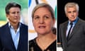 Sebastian Coe, Kirsty Coventry and Juan Antonio Samaranch