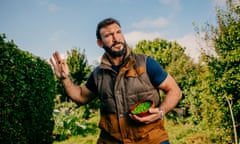 Graham Butterworth at his allotment