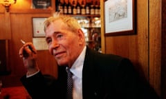 Peter O’Toole, in 1999, Soho, London.