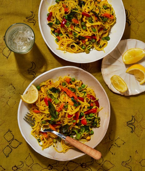 Meera Sodha's angel hair spaghetti upma.