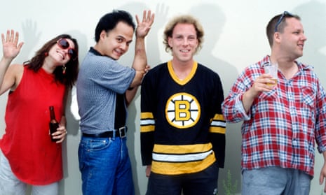 Pixie folk ... Kim Deal, Joey Santiago, David Lovering and Black Francis in 1991.