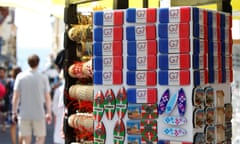 G7 souvenir magnets on sale in Biarritz, France, August 2019