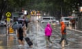 Heavy rain falls in Melbourne