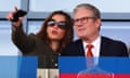 Keir Starmer and wife Victoria on day three of the Betfred St Leger Festival at Doncaster Racecourse. 