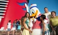 Multi-generational Family with Donald Duck