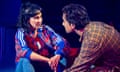 Nathaniel Curtis (Zaid) and Mariam Haque (Neelam) in The Real Ones by Waleed Akhtar at the Bush theatre.