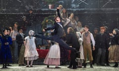 Happy holidays … Harris Beattie as Bob Cratchit in A Christmas Carol by Northern Ballet at Sheffield Lyceum.