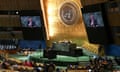 Permanent ambassador of Israel, Danny Danon, speaks during an emergency special session on illegal Israel actions in East Jerusalem