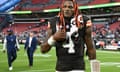 Deshaun Watson leaves the field after his team’s loss to the Dallas Cowboys